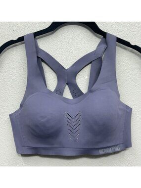 Victoria Sport Angel Max Bra 34B Purple Padded Wireless Yoga Workout Casual Gym